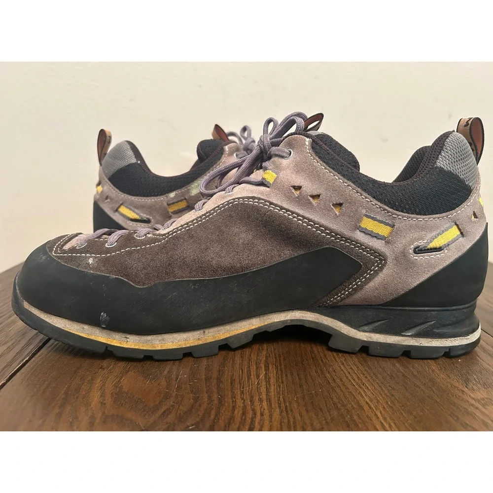 Garmont Dragontail Gore-Tex Hiking Shoes Men's Size 11.5 Gray & Yellow leather